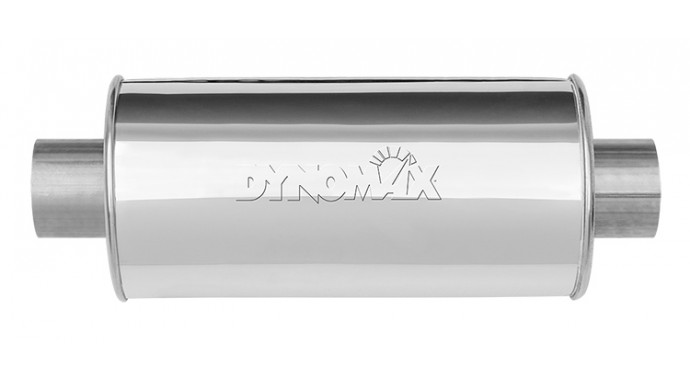 Ultra Flo Stainless Steel Polished Centered Centered Muffler