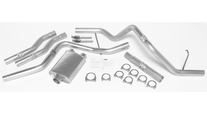 Dual - 2.5" Cat-Back System - Super Turbo™ Muffler