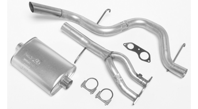 Single - 3" Cat-Back System - Super Turbo™ Muffler