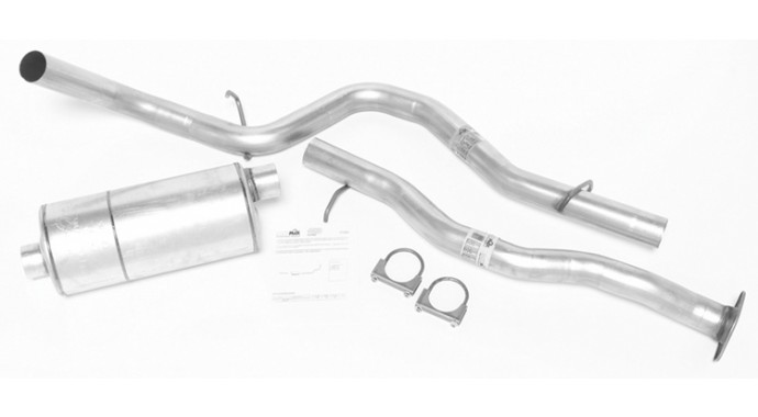 Single - 3" Cat-Back System - Super Turbo™ Muffler