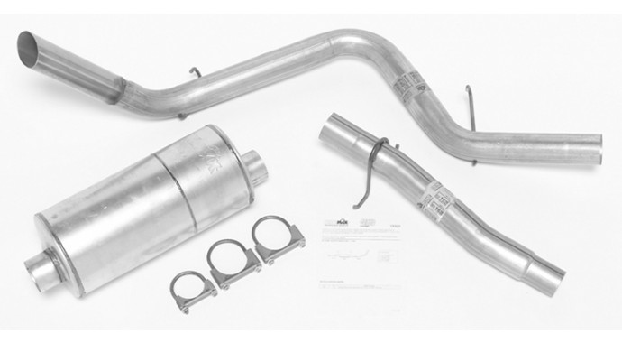 Single - 3" Cat-Back System - Super Turbo™ Muffler