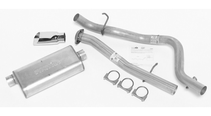 Single - 3" Cat-Back System - Ultra Flo™ Welded Muffler