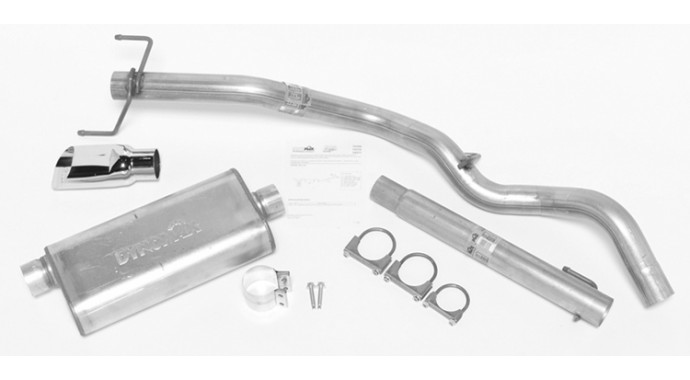 Single - 3" Cat-Back System - Ultra Flo™ Welded Muffler