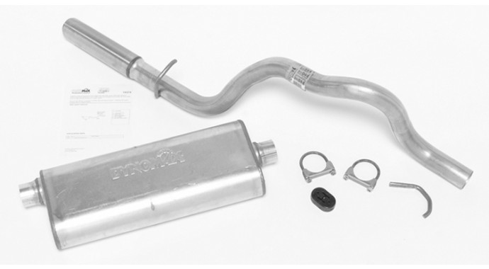 Single - 2.5" Cat-Back System - Ultra Flo™ Welded Muffler