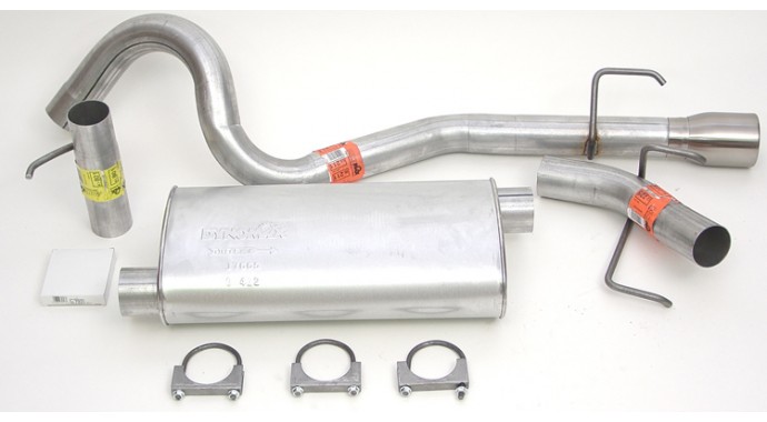 Single - 3" Cat-Back System - Super Turbo™ Muffler