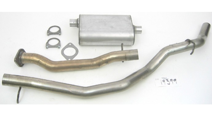 Single - 2.5" Cat-Back System - Ultra Flo™ Welded Muffler