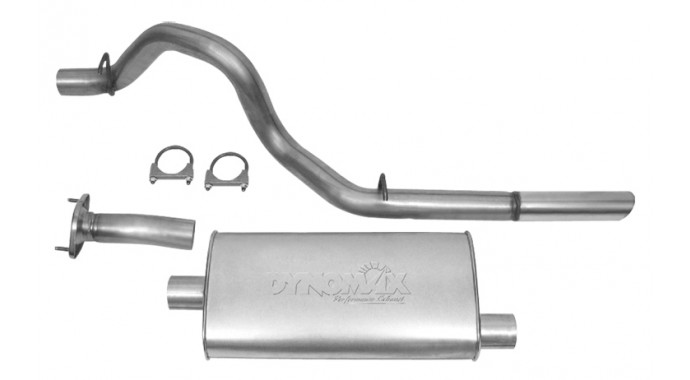 Single 2 5 Cat Back System Super Turbo Muffler P N 19403