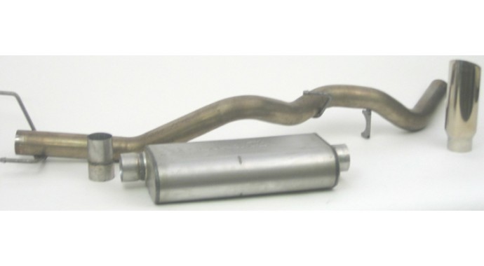 Single - 3" Cat-Back System - Ultra Flo™ Welded Muffler