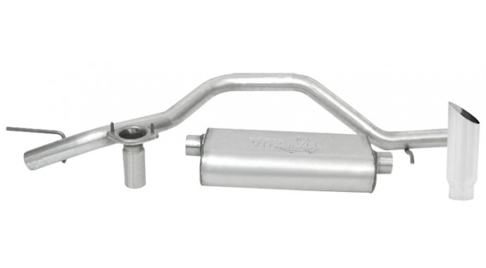 Single - 2.5" Cat-Back System - Ultra Flo™ Welded Muffler