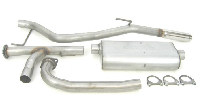 Single - 2.5" Cat-Back System - Ultra Flo™ Welded Muffler