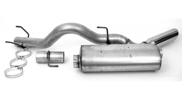 Single - 4" Cat-Back System - Ultra Flo™ Welded Muffler