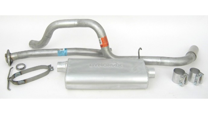 Single - 2.5" Cat-Back System - Ultra Flo™ Polished Muffler