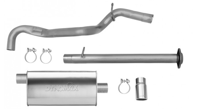 Single - 2.5" Cat-Back System - Ultra Flo™ Polished Muffler