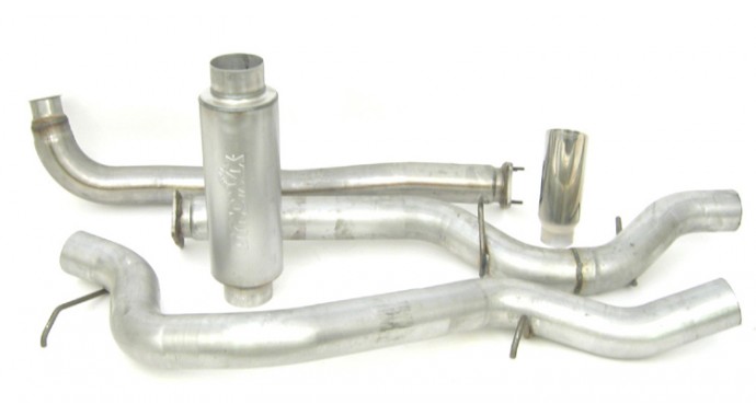 Single - 4" Turbo-Back System - Ultra Flo™ Welded Muffler