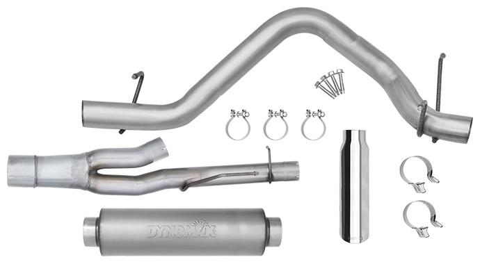 Single - 4" Cat-Back System - Ultra Flo™ Welded Muffler