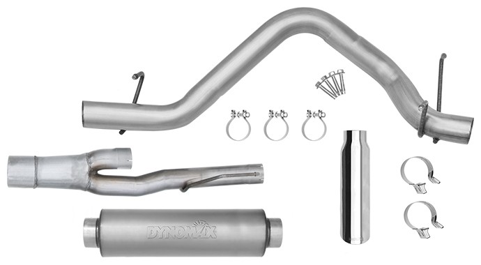 Single - 4" Cat-Back System - Ultra Flo™ Welded Muffler