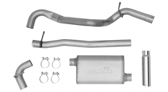 Single - 2.5" Cat-Back System - Ultra Flo™ Welded Muffler