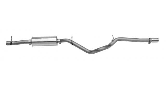 Single - 2.5" Cat-Back System - Ultra Flo™ Polished Muffler