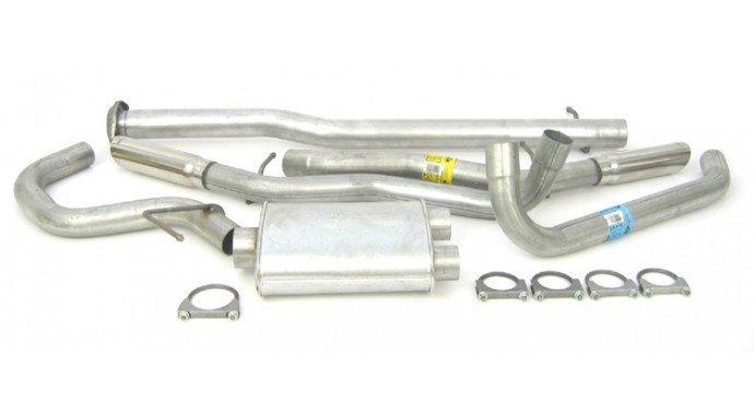 Dual - 3"/2.5" Cat-Back System - Ultra Flo™ Welded Muffler