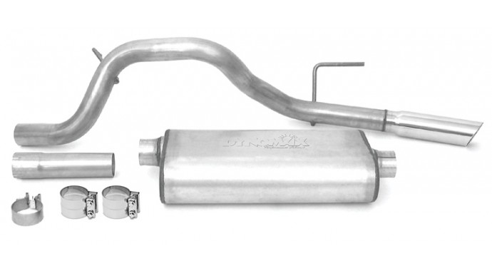 Single - 2.5" Cat-Back System - Ultra Flo™ Welded Muffler