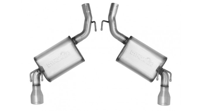 Dual - 2.5" Axle-Back System - Ultra Flo™ Welded Mufflers