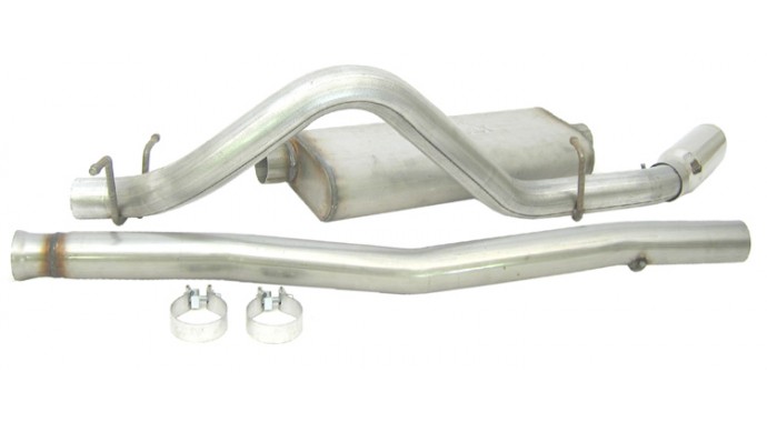 Single - 3" Cat-Back System - Ultra Flo™ Welded Muffler