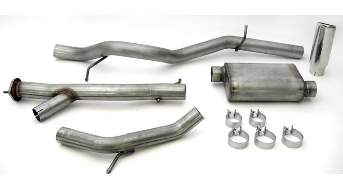 Single - 3" Cat-Back System - Ultra Flo™ Welded Muffler