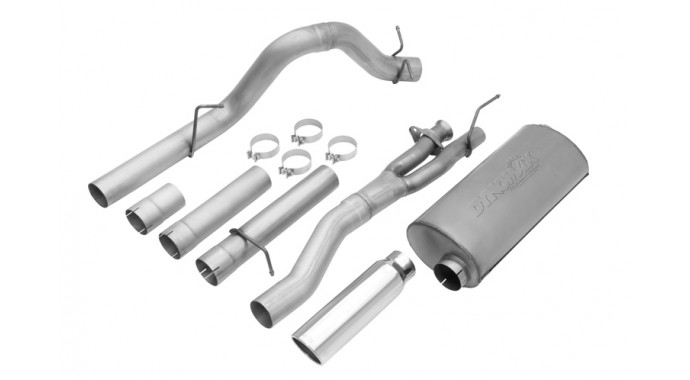 Single - 4" Cat-Back System - Ultra Flo™ Welded Muffler