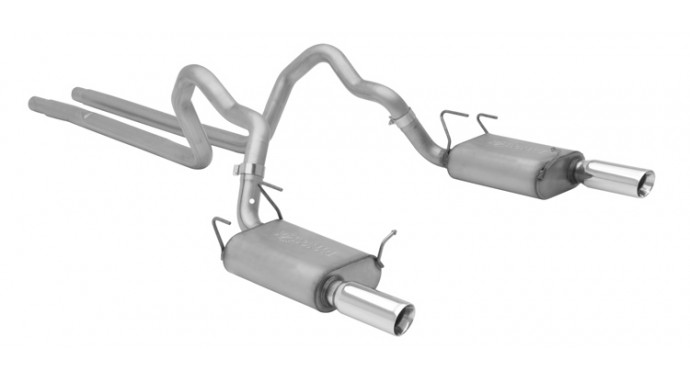 Dual - 2.5" Cat-Back System - Ultra Flo™ Welded Mufflers