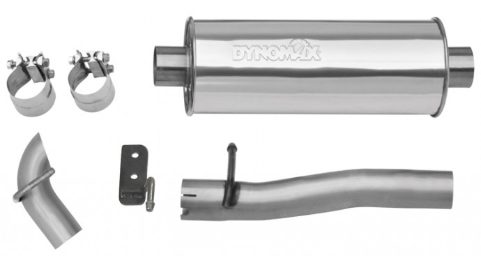 Single - 2.5" Cat-Back System - Ultra Flo™ Polished Muffler