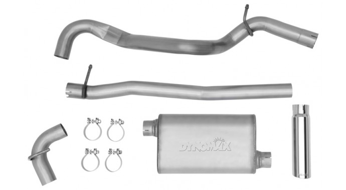 Single - 2.5" Cat-Back System - Ultra Flo™ Welded Muffler