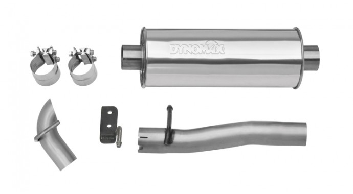 Single - 2.5" Cat-Back System - Ultra Flo™ Polished Muffler