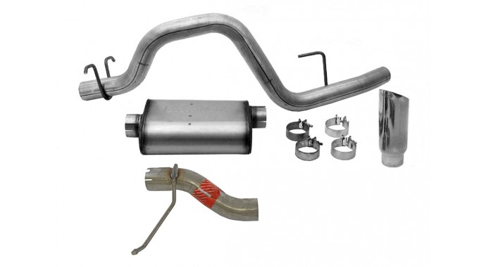 Single - 3" Cat-Back System - Ultra Flo™ Welded Muffler