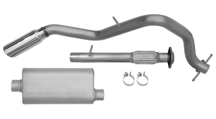 Single - 3" Cat-Back System - Ultra Flo™ Welded Muffler