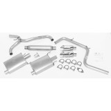 Dual - 2.25"/2.5" Cat-Back System - Super Turbo™ Muffler