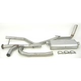 Single - 2.5" Cat-Back System - Ultra Flo™ Welded Muffler