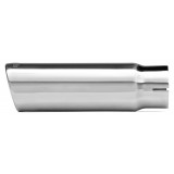 304 Polished Stainless Steel Tip - Single Wall - Inlet Dia.: 3" - Outlet Dia.: 4" - Overall Length: 9"