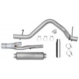 Single - 4" Cat-Back System - Ultra Flo™ Welded Muffler