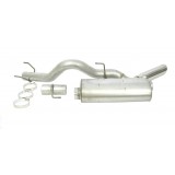 Single - 4" Cat-Back System - Ultra Flo™ Welded Muffler