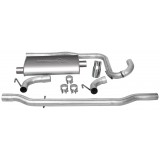 Single - 2.25" Cat-Back System - Ultra Flo™ Welded Muffler