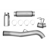 Single - 5" DPF-Back System - Ultra Flo™ Welded Muffler