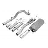 Single - 4" Cat-Back System - Ultra Flo™ Welded Muffler