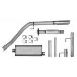 Single - 3" Cat-Back System - Ultra Flo™ Welded Muffler