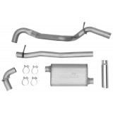 Single - 2.5" Cat-Back System - Ultra Flo™ Welded Muffler