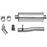 Single - 2.5" Cat-Back System - Ultra Flo™ Polished Muffler