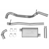 Single - 2.5" Cat-Back System - Ultra Flo™ Welded Muffler