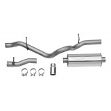 Single - 2.5" Cat-Back System - Ultra Flo™ Polished Muffler