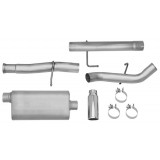 Single - 3" Cat-Back System - Ultra Flo™ Welded Muffler