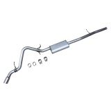  DynoMax® SINGLE - 3-in. CAT-BACK SYSTEM - ULTRA FLO™ WELDED MUFFLER for the Chevrolet® Silverado  or GMC® Sierra 1500 Crew cab, short bed & Double cab, standard bed - 147.5” wheelbase, 2/4WD