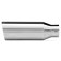 304 Polished Stainless Steel Tip - Double Wall - Inlet Dia.: 2.5" - Outlet Dia.: 4" - Overall Length: 12"